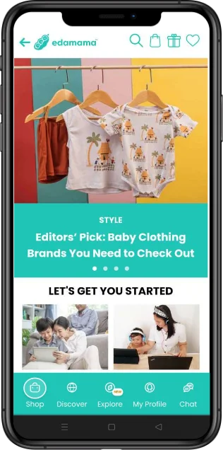 Edamama ecommerce app for mothers