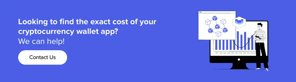  cost of your cryptocurrency wallet app