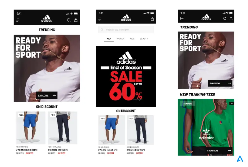 Appinventiv has also helped Adidas reach an extensive user base